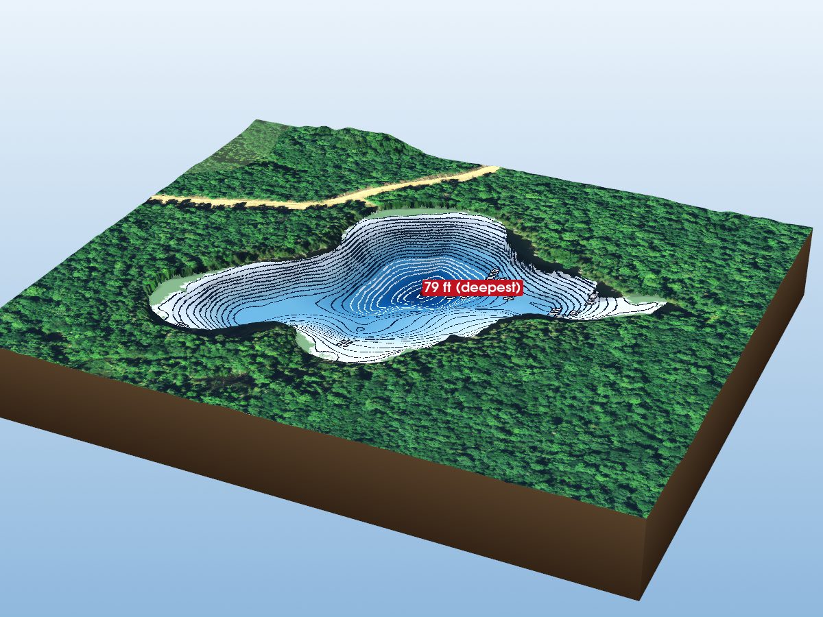 Depth map of Smilsky Lake 3