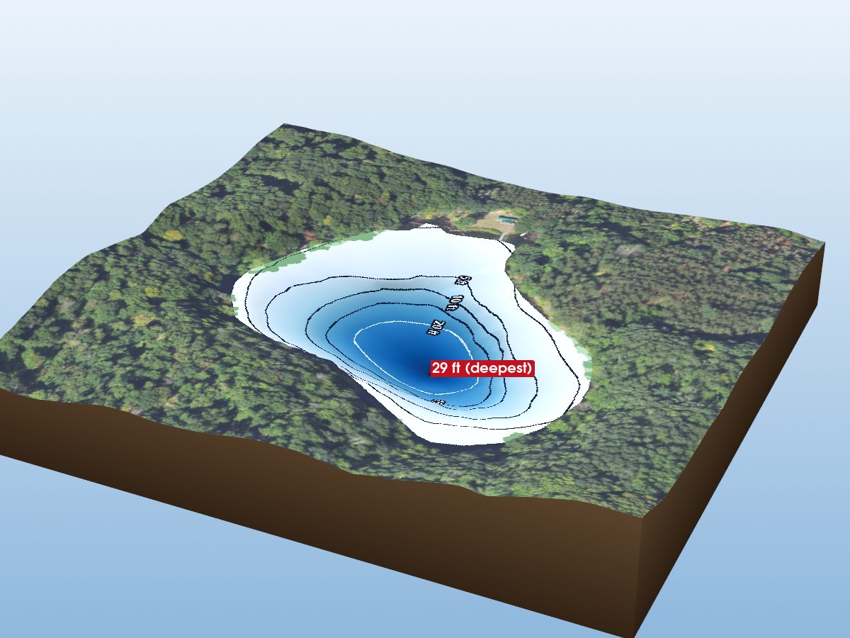 Depth map of Smith Lake