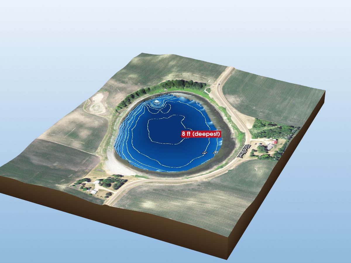 Depth map of Smith Lake