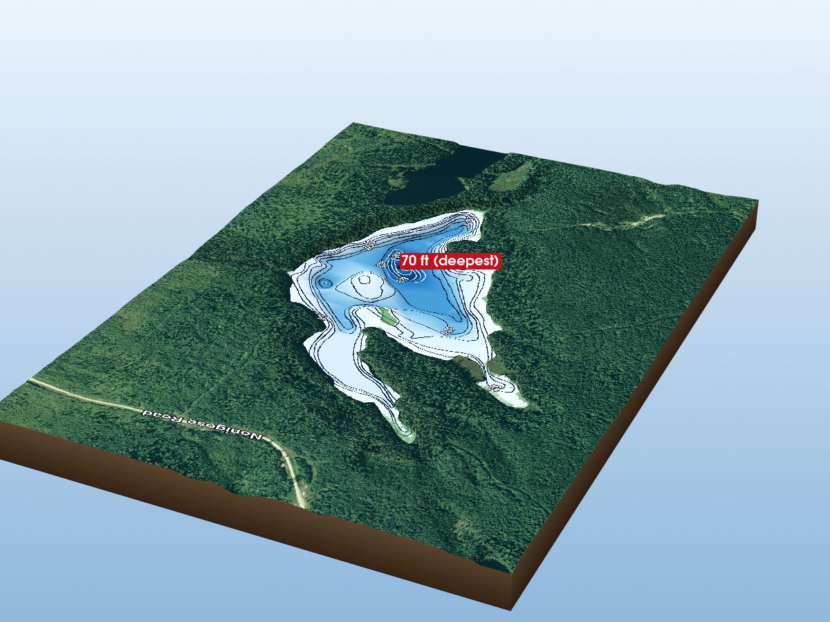 Depth map of Smith Lake