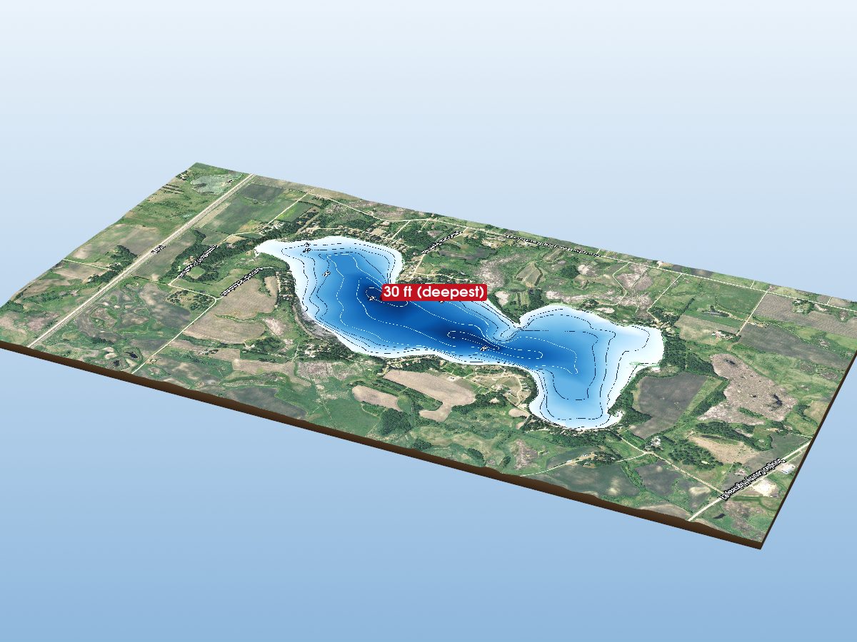 Depth map of Smith Lake