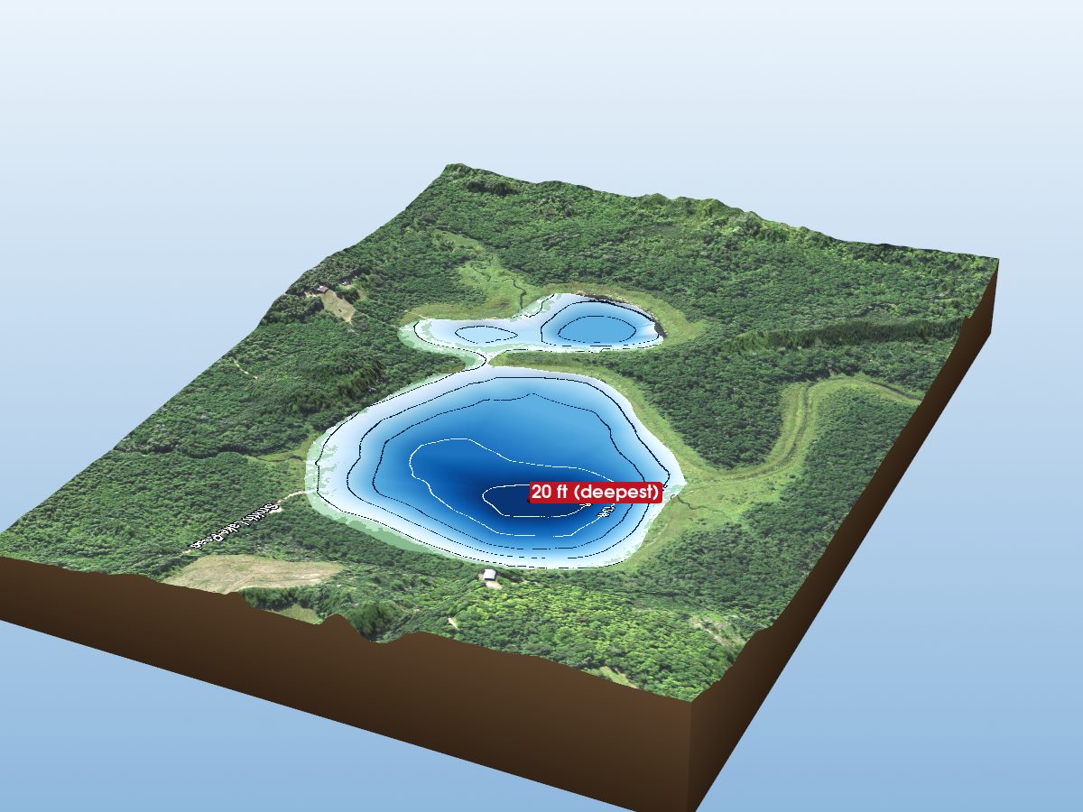 Depth map of Smith Lake