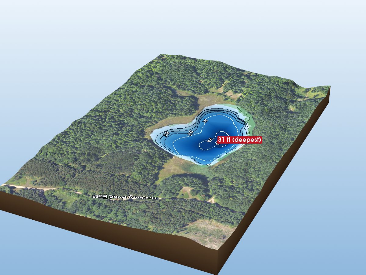 Depth map of Smith Lake