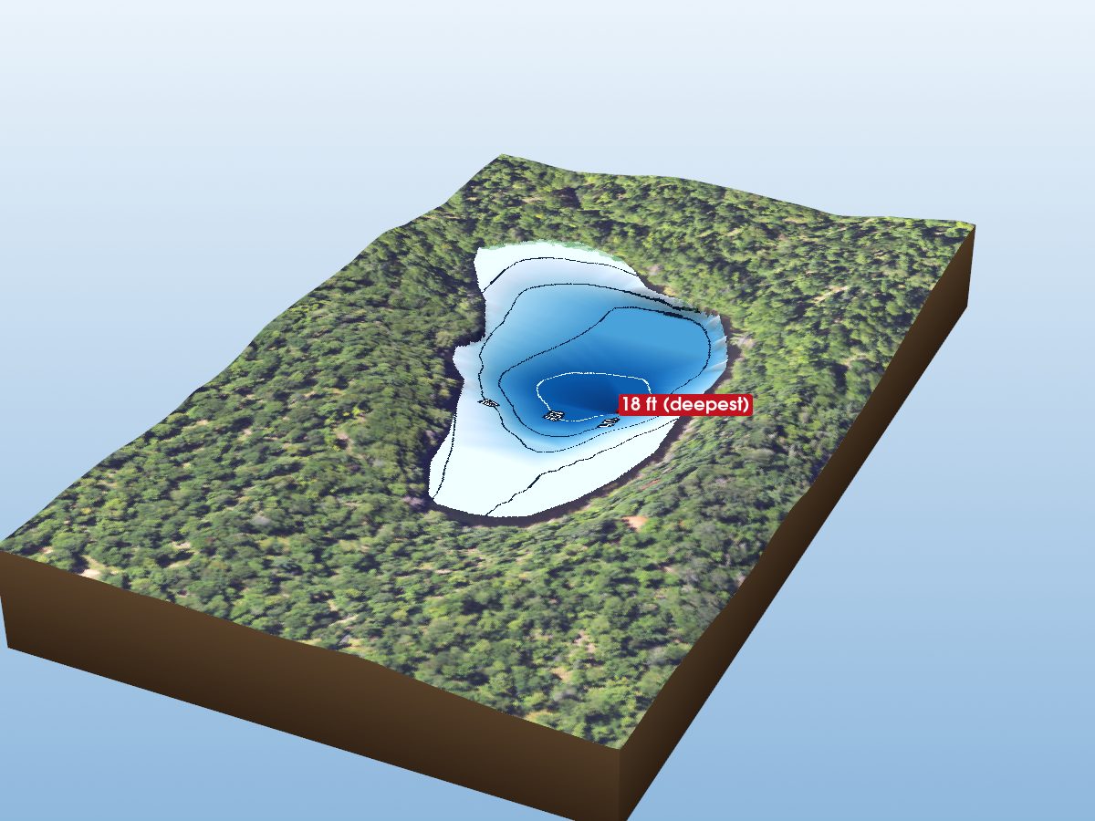 Depth map of Smith Lake
