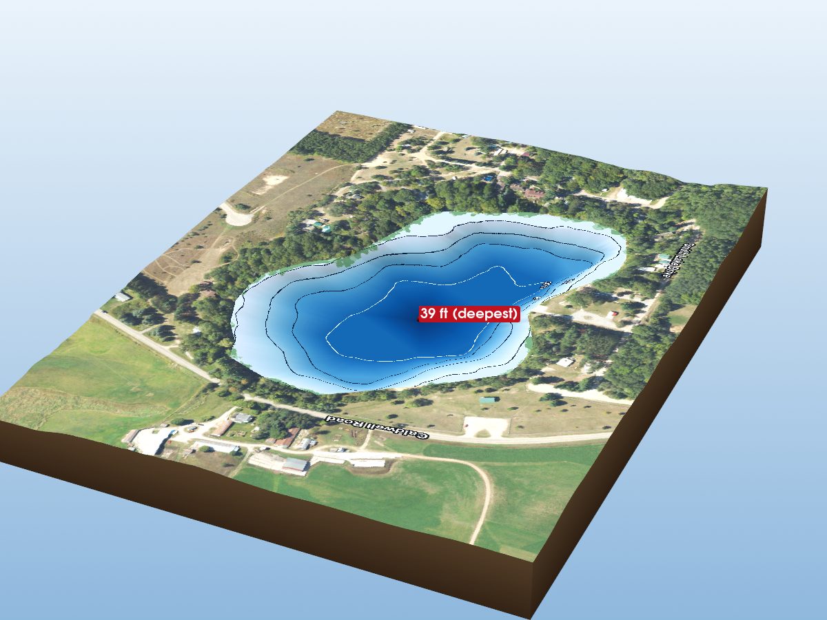 Depth map of Smith Lake