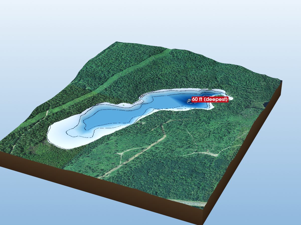 Depth map of Smith Lake