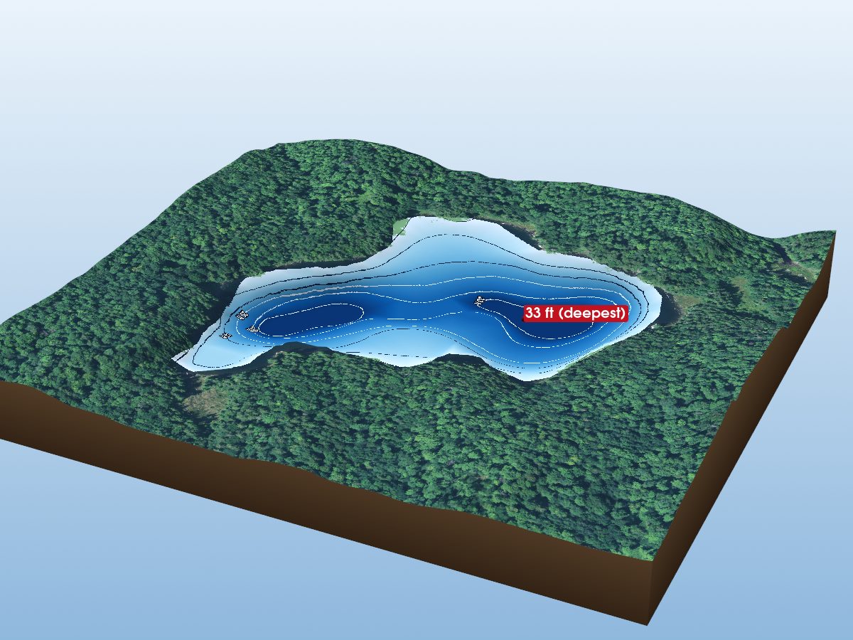Depth map of Snap Lake