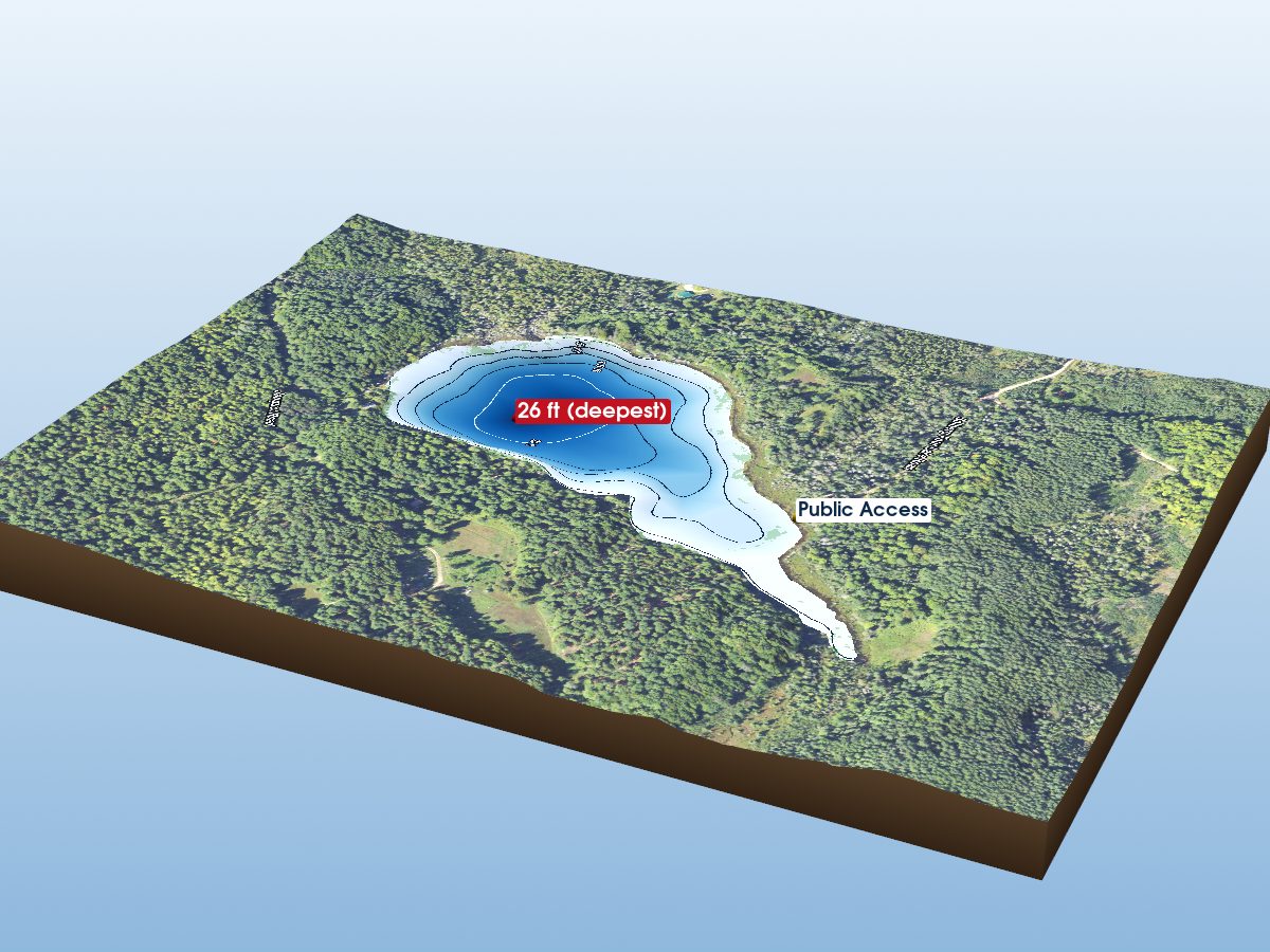 Depth map of Solberg Lake