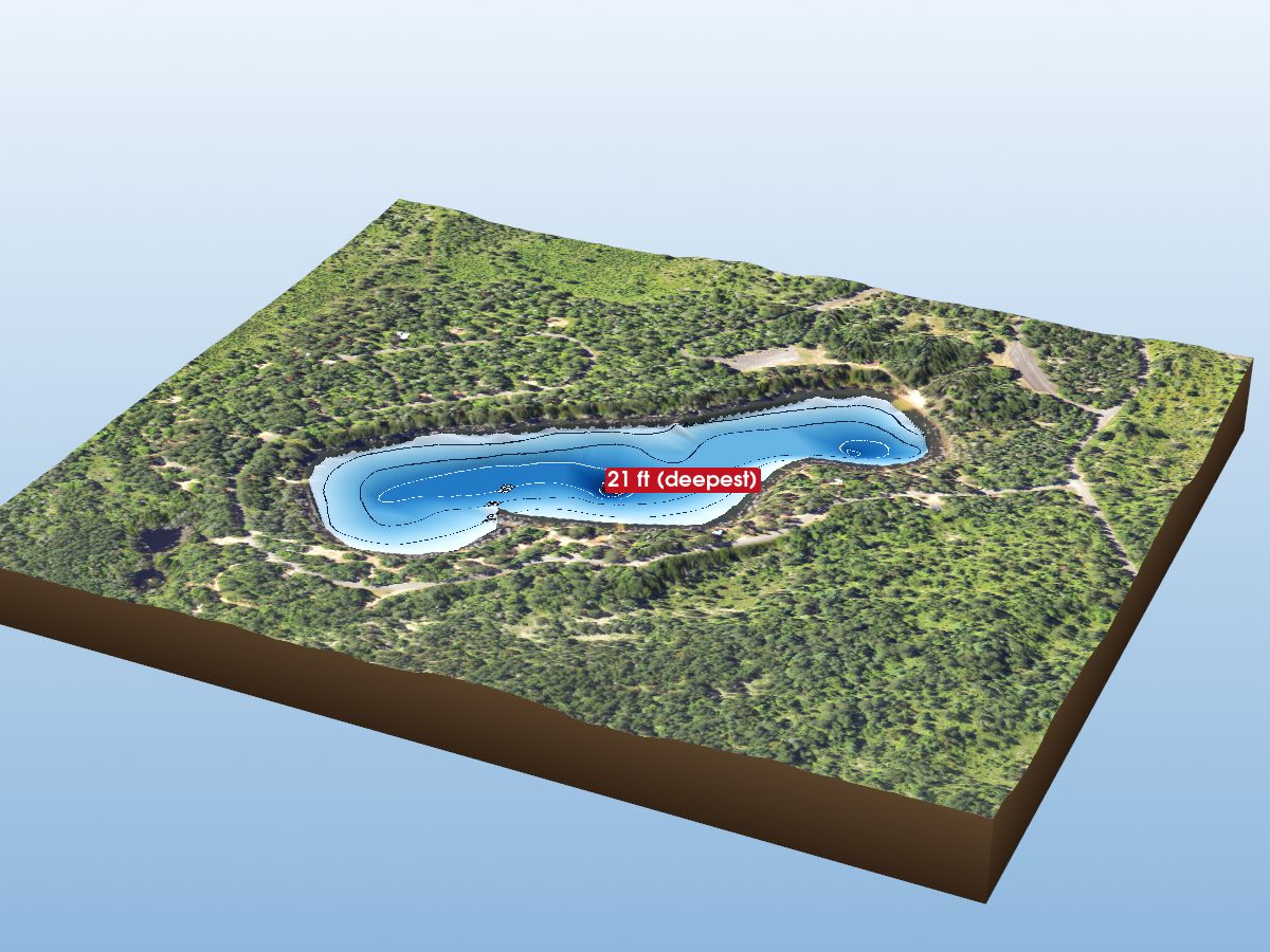 Depth map of Soldier Lake