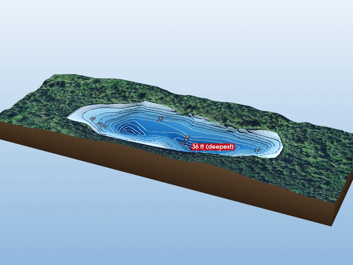 Depth map of Soldier Lake