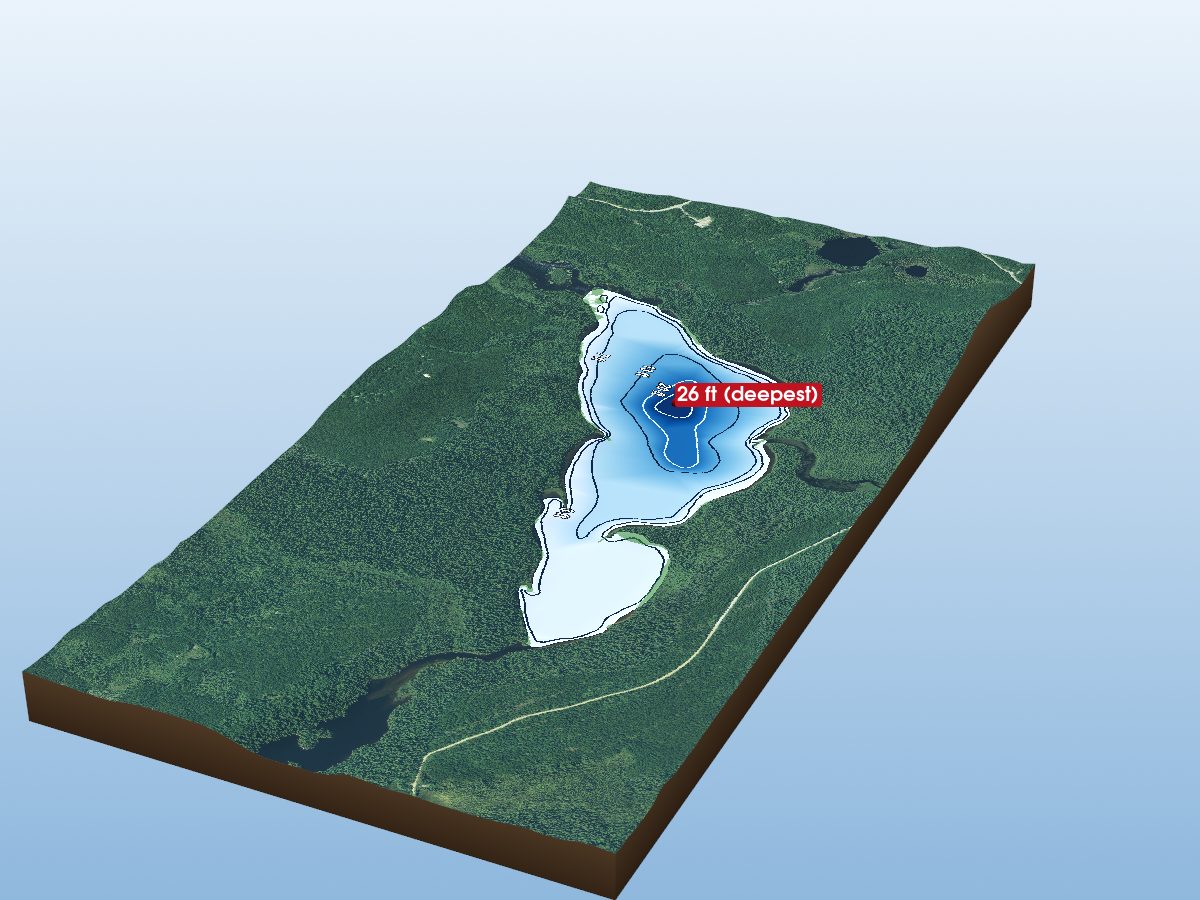 Depth map of Somme Lake