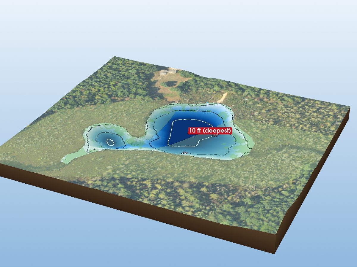 Depth map of South Black Lake