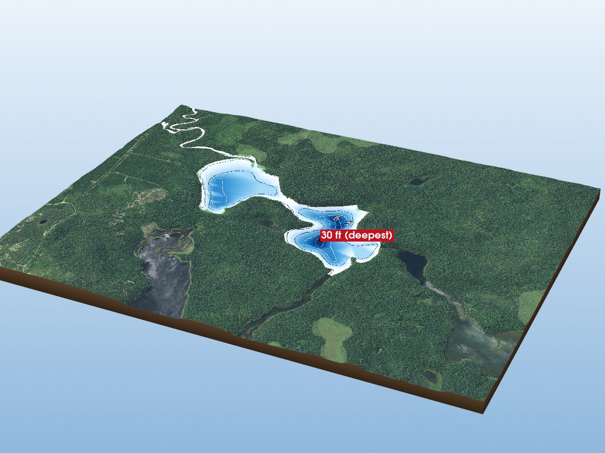 Depth map of South Lake