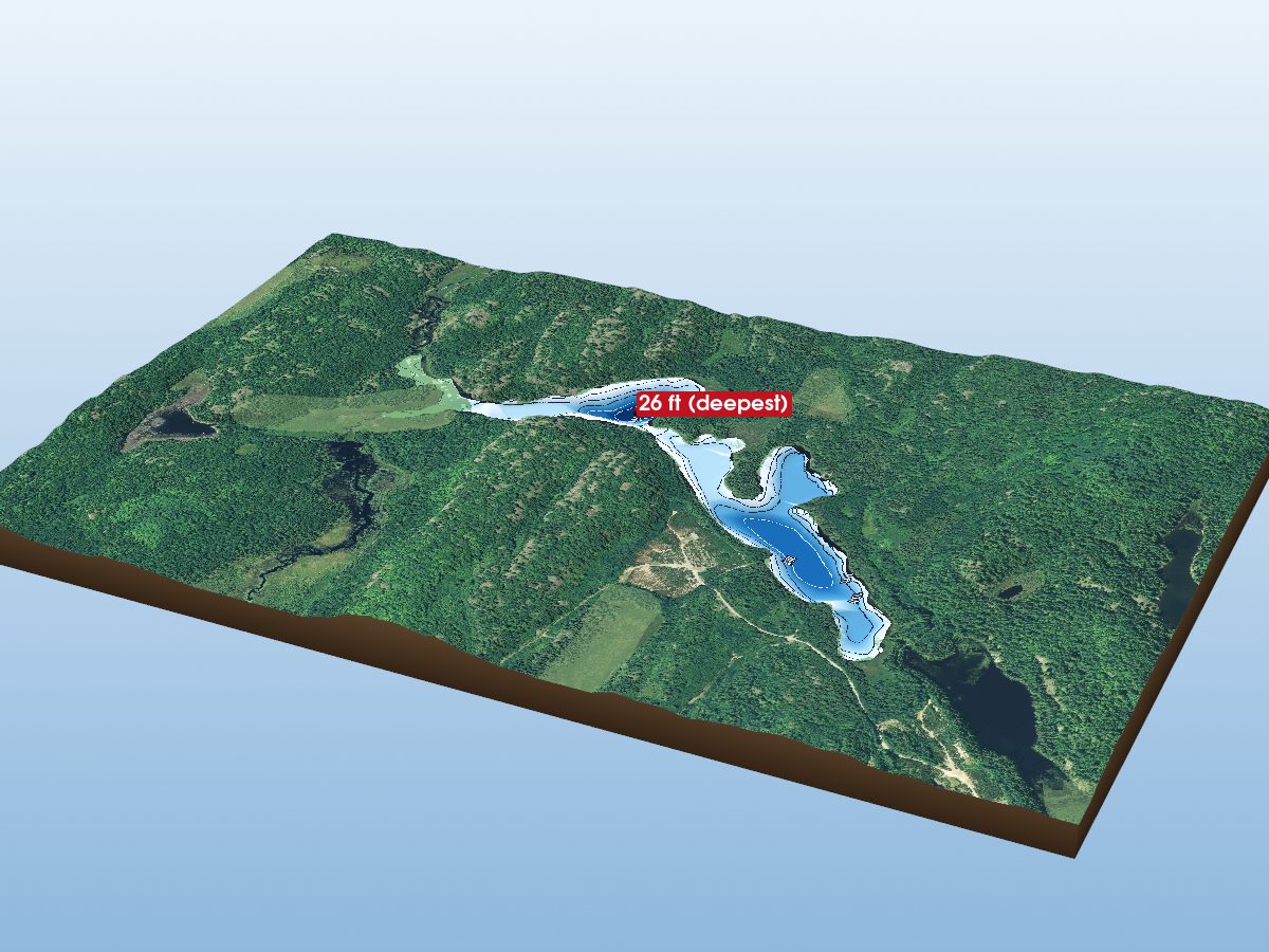 Depth map of South Lake