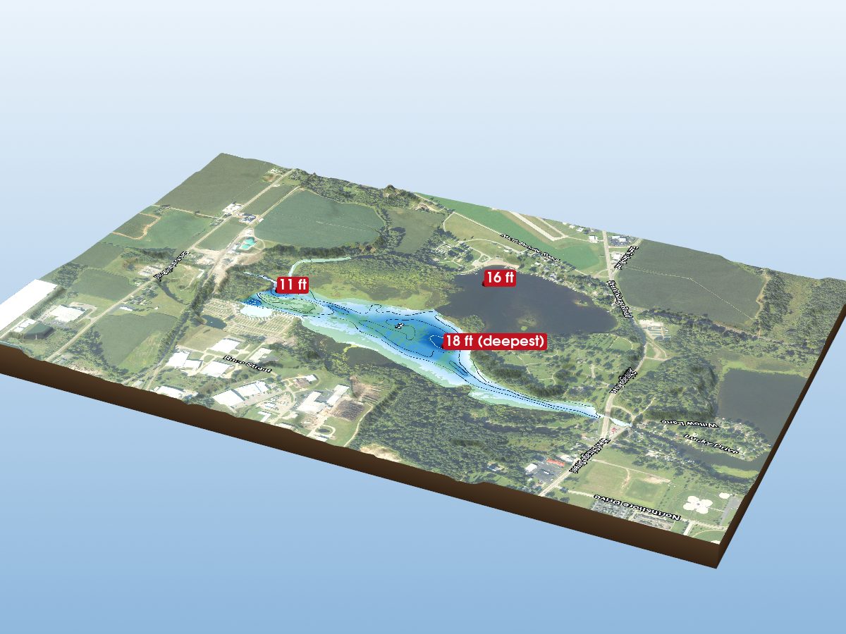 Depth map of South Lake