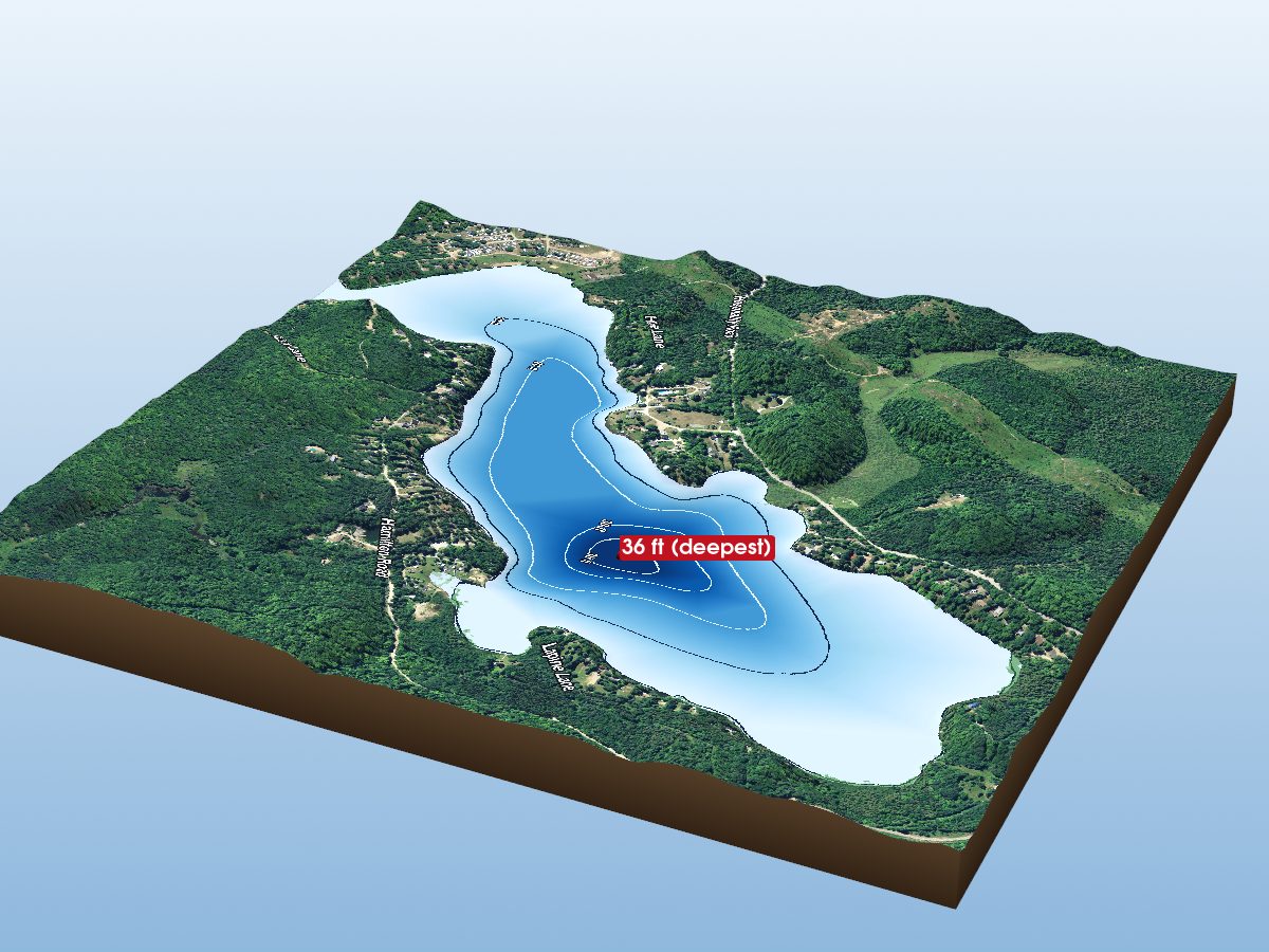 Depth map of South Lake