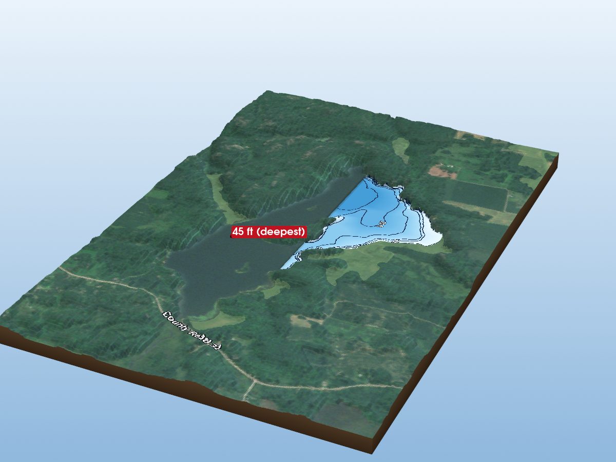 Depth map of South Lake