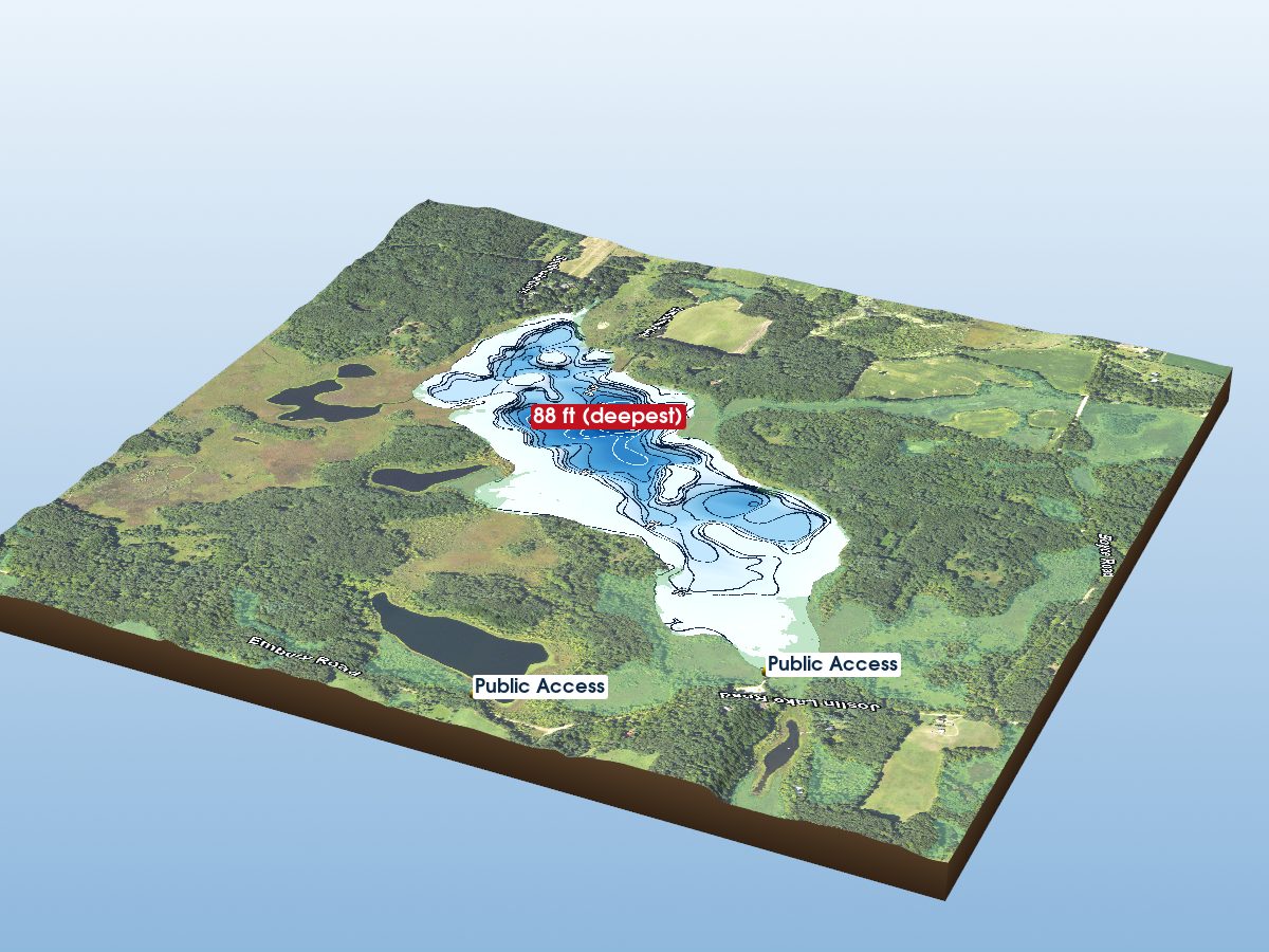 Depth map of South Lake