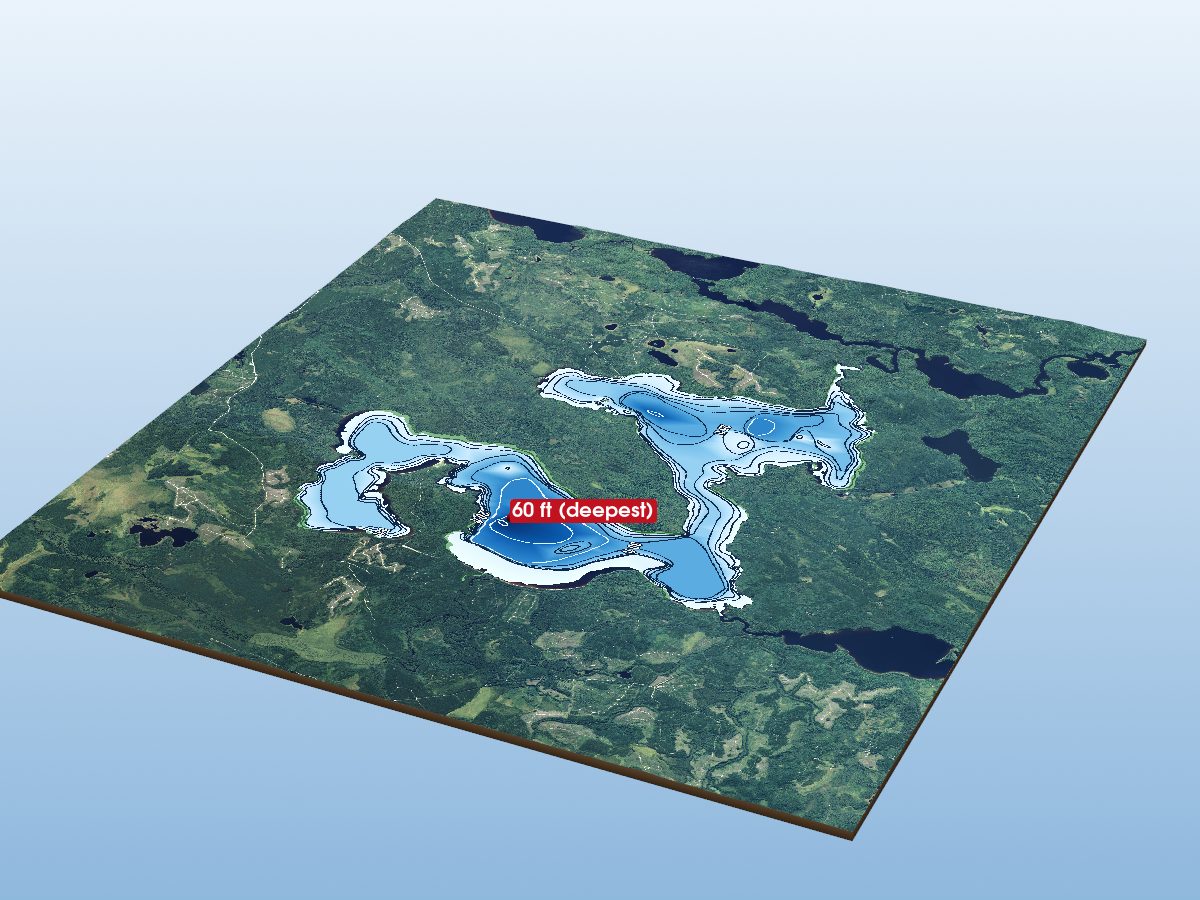 Depth map of Sowden Lake