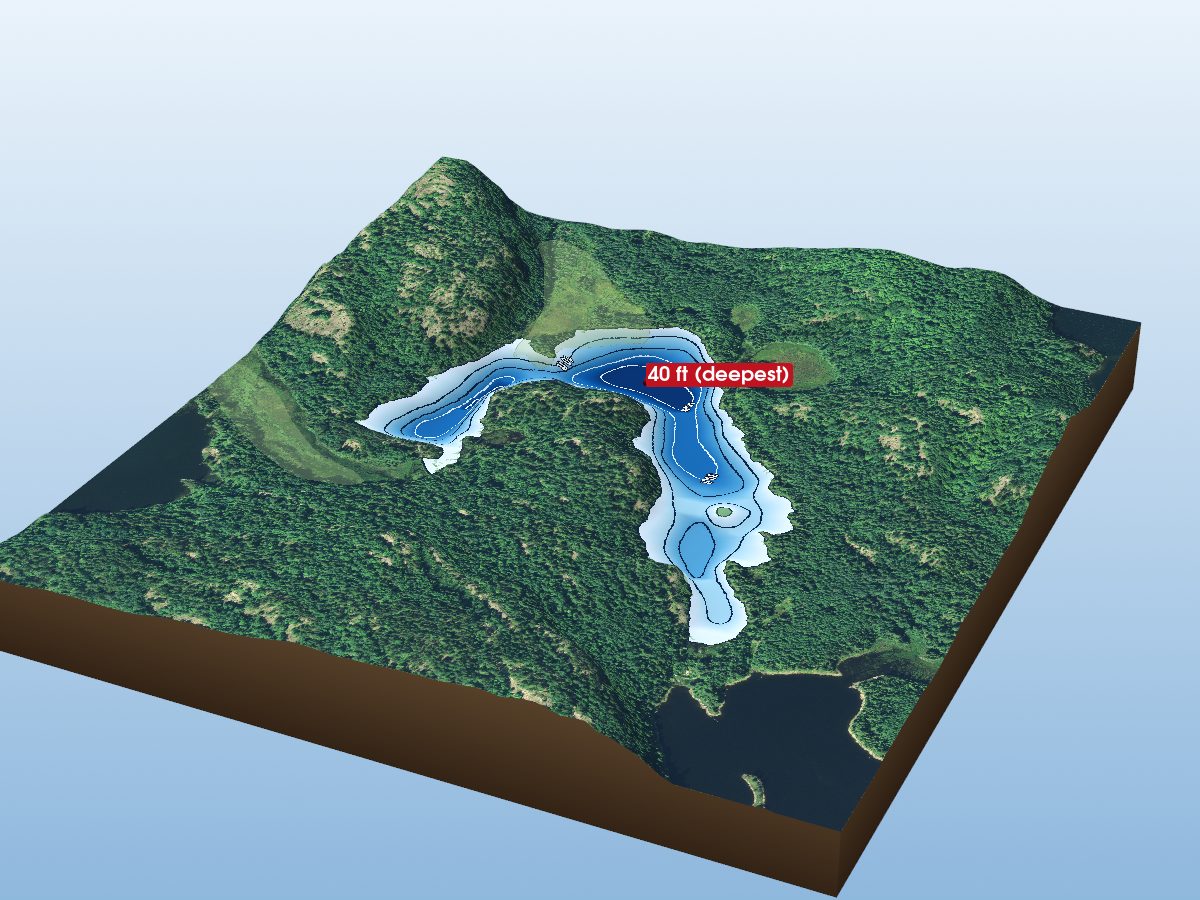 Depth map of Spice Lake