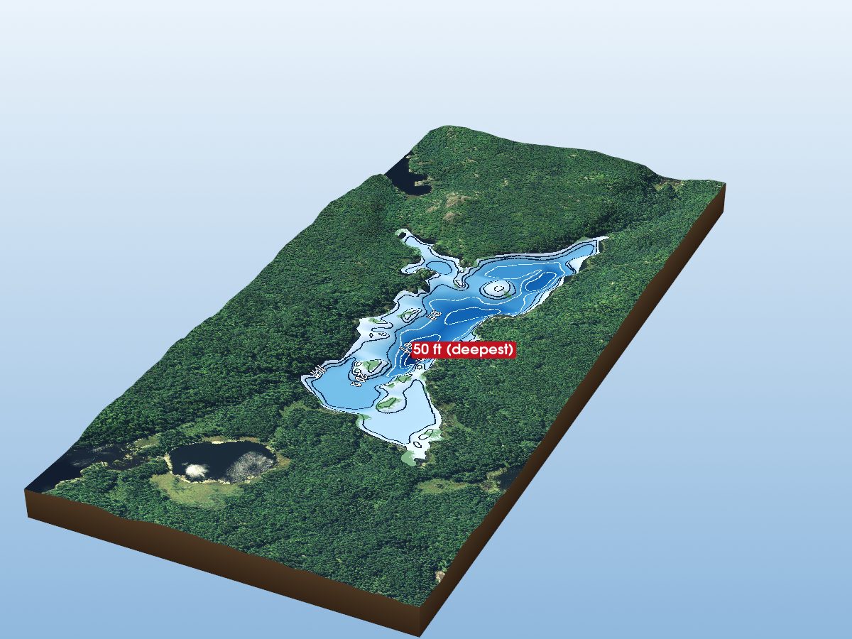 Depth map of Spot Lake