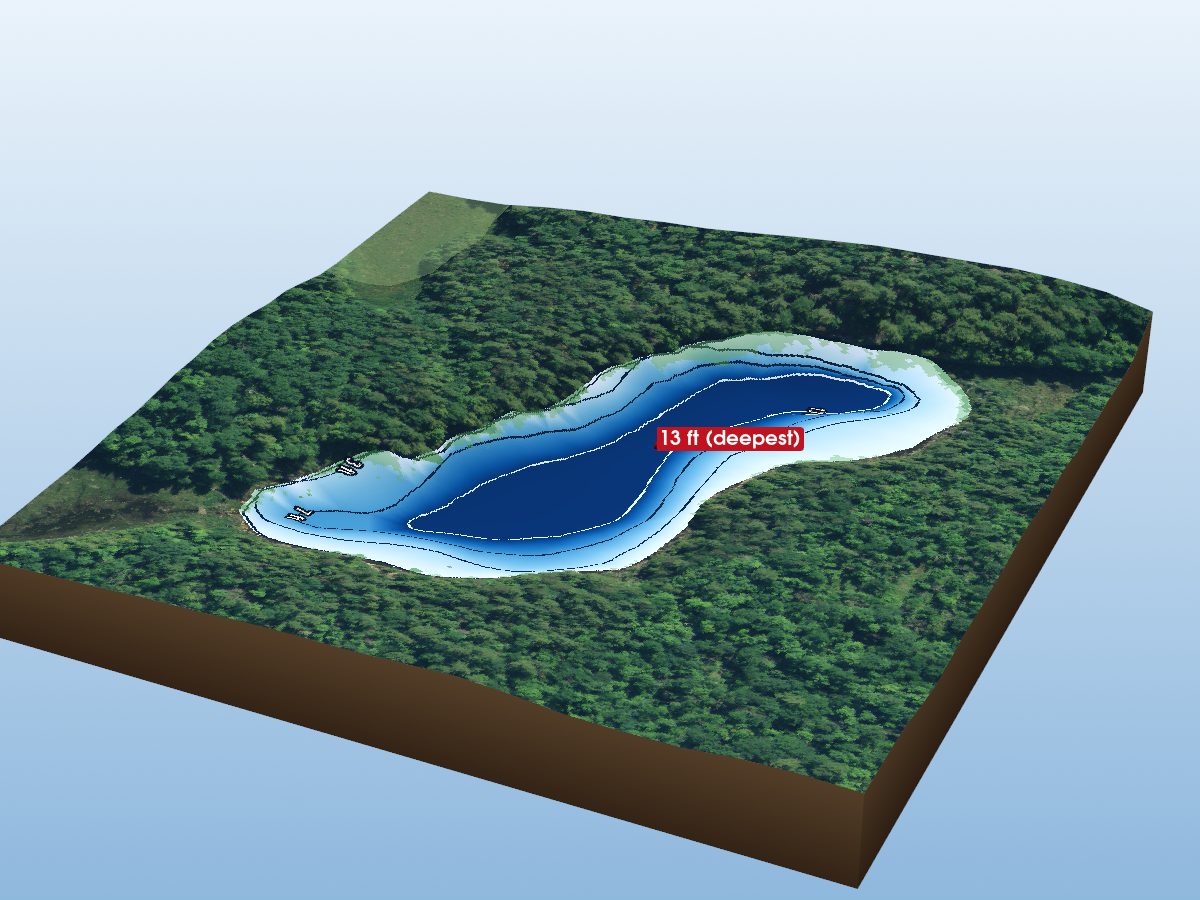 Depth map of Spot Lake