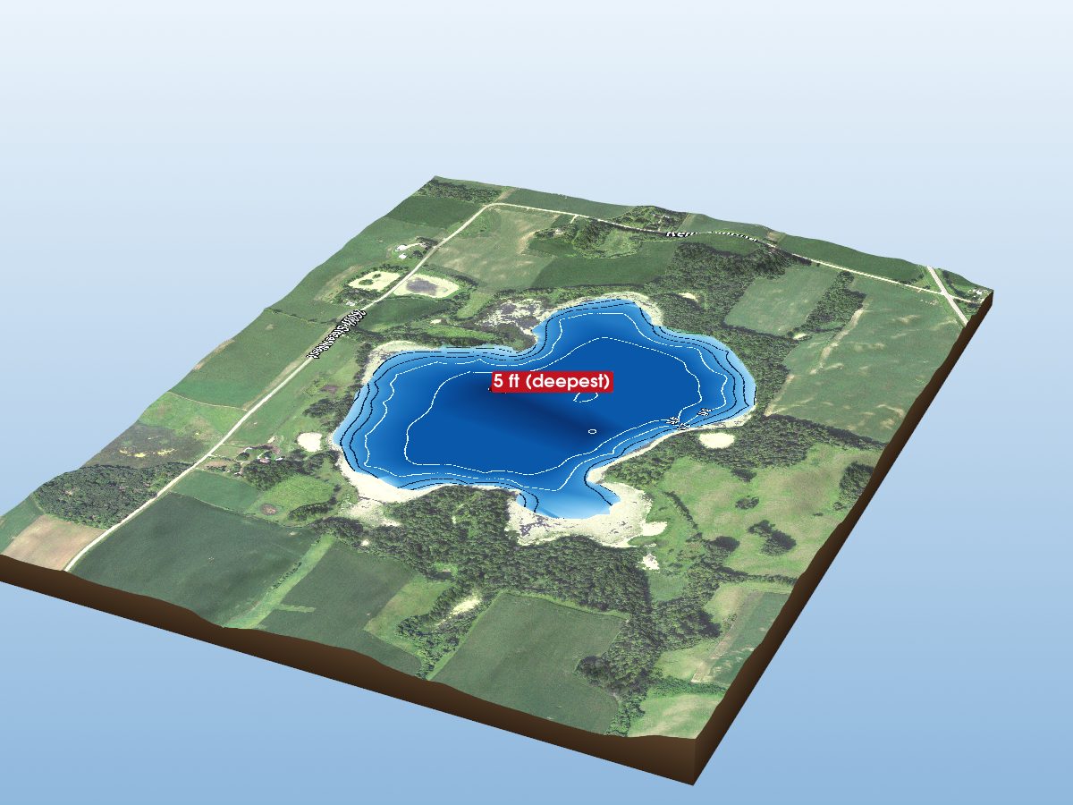 Depth map of Sprague Lake