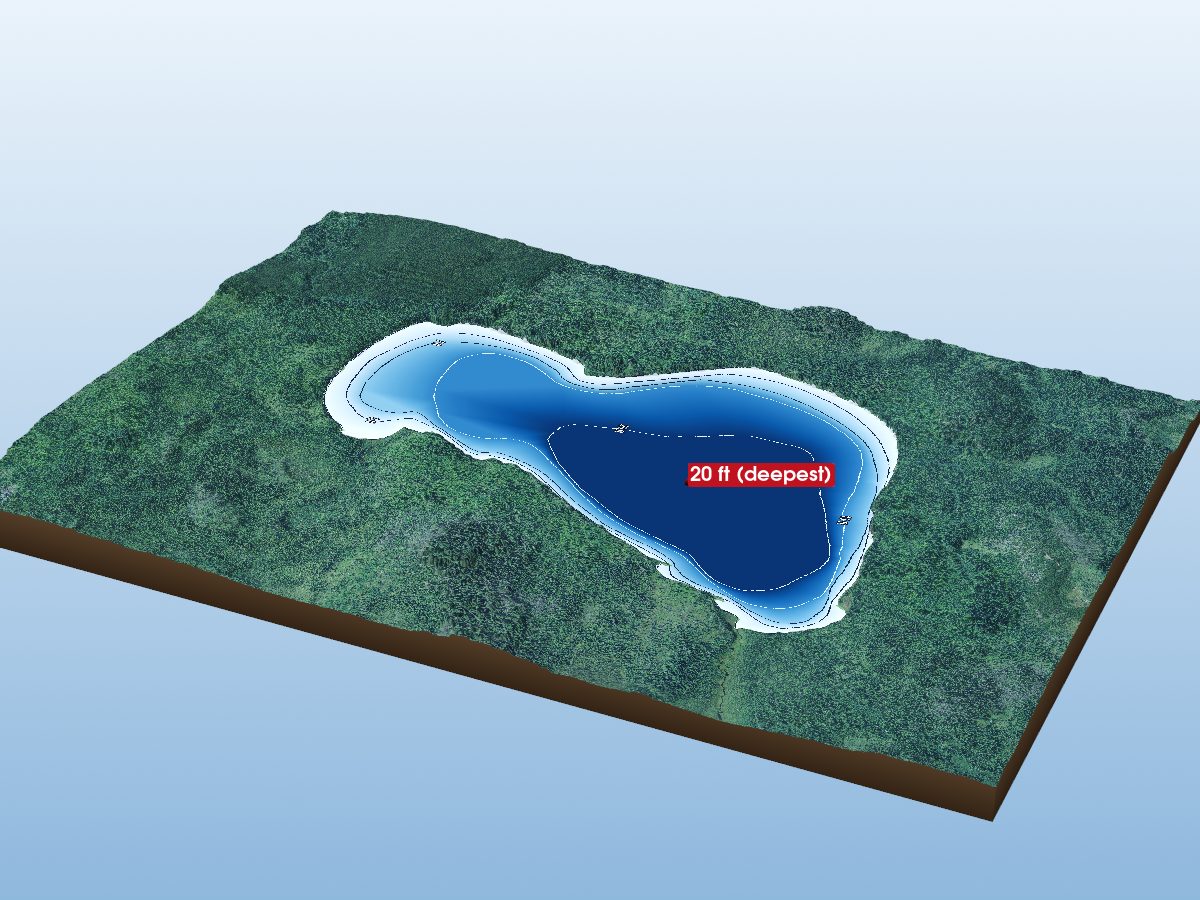 Depth map of Spree Lake
