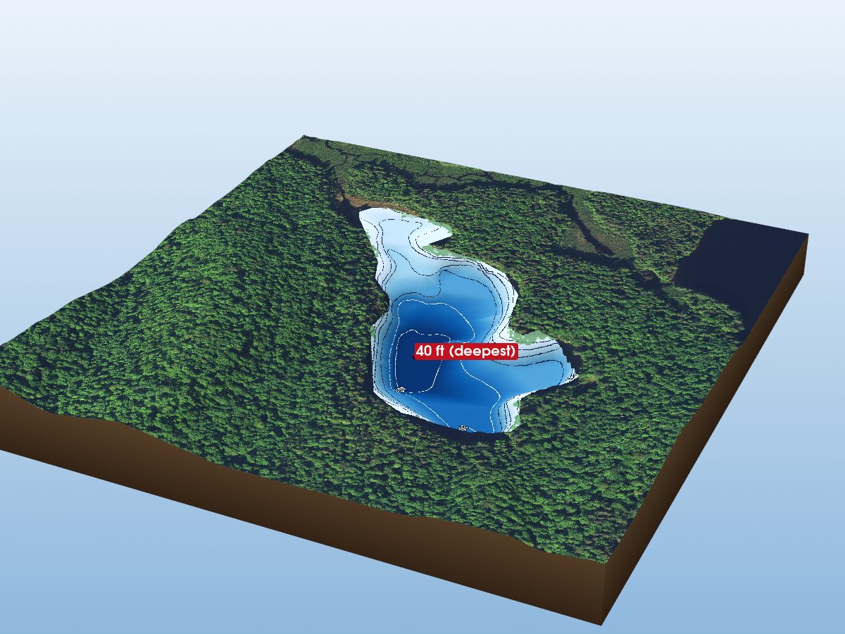 Depth map of Spring Lake