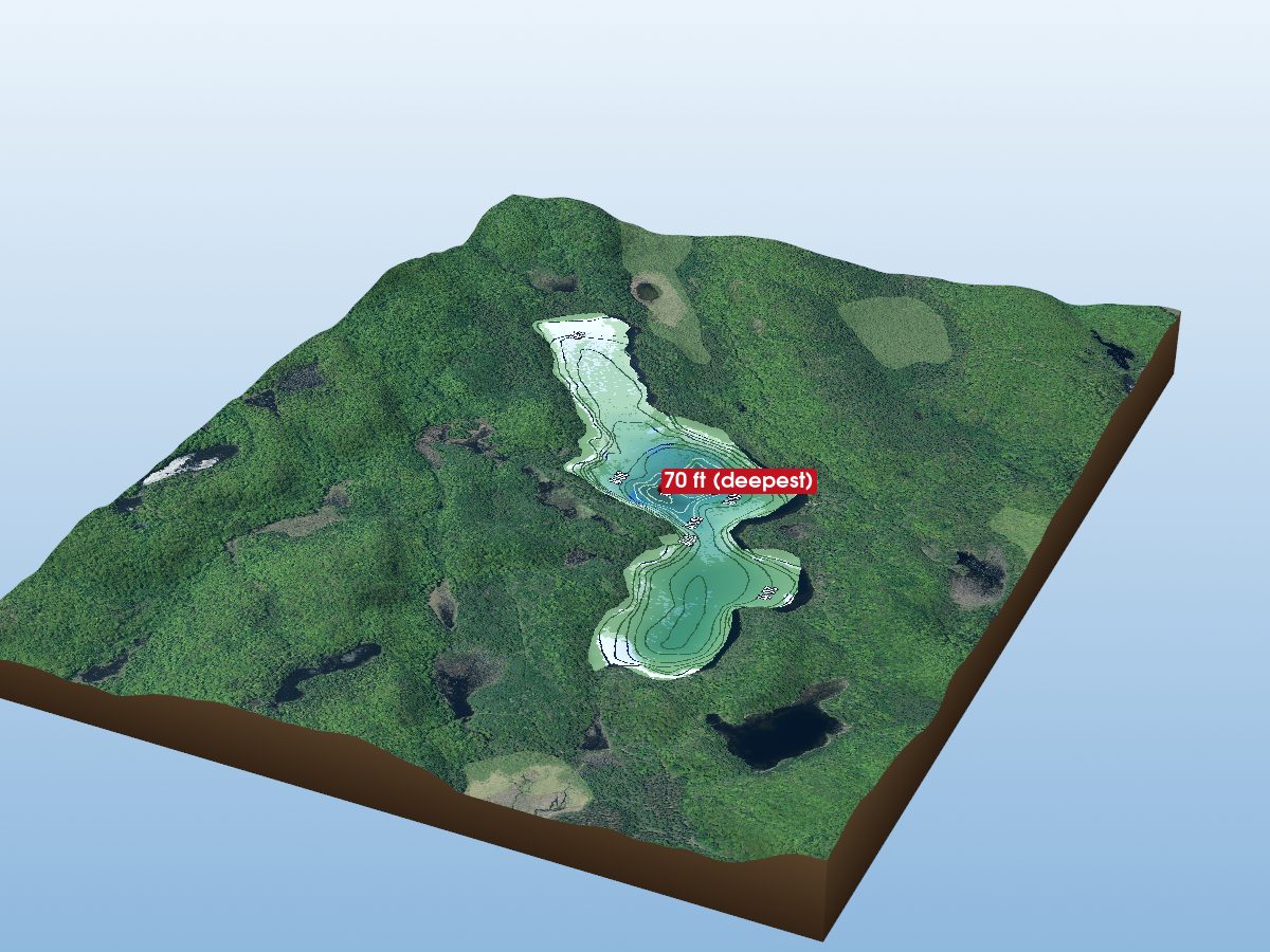 Depth map of Spring Lake