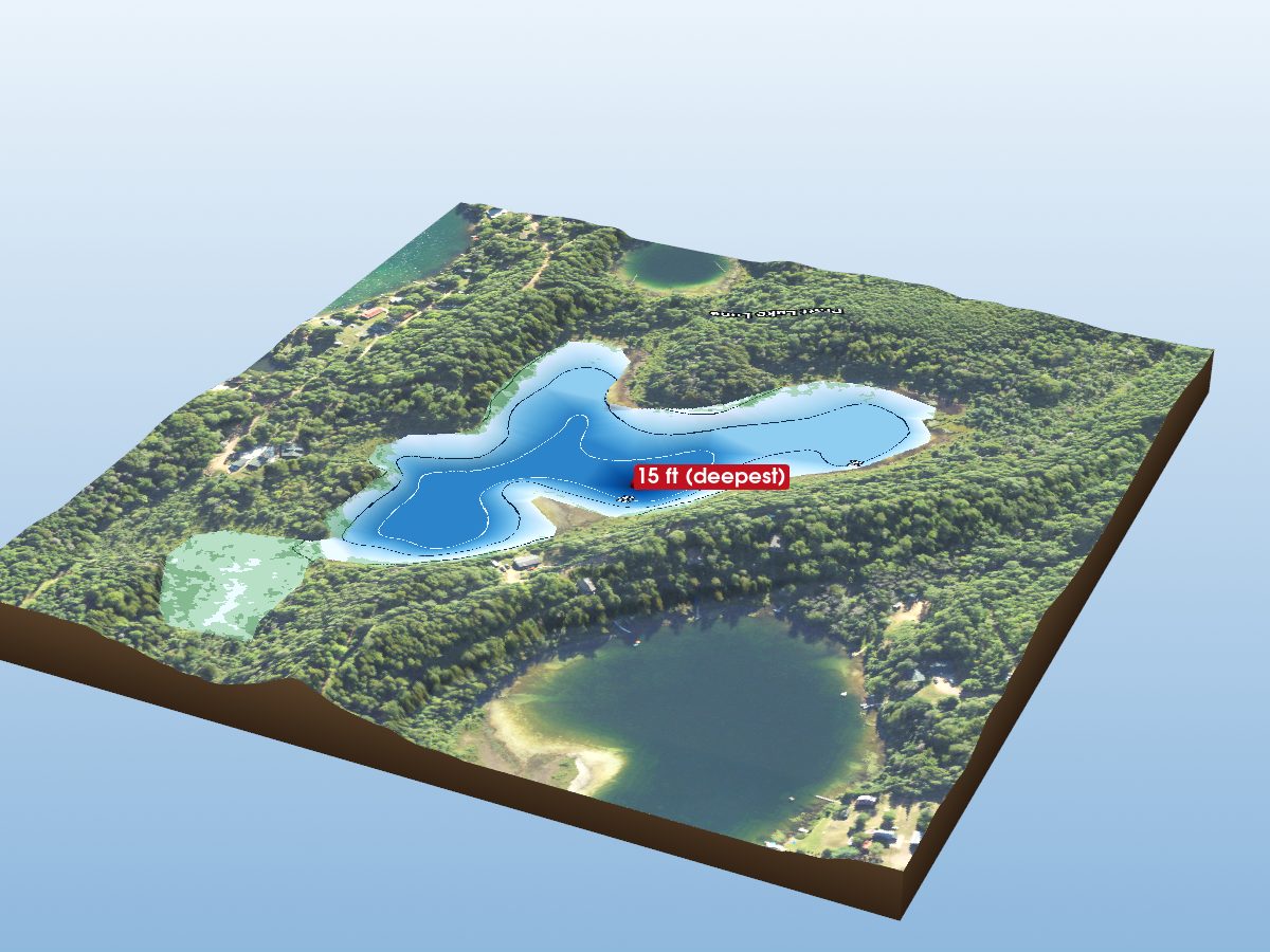 Depth map of Spring Lake