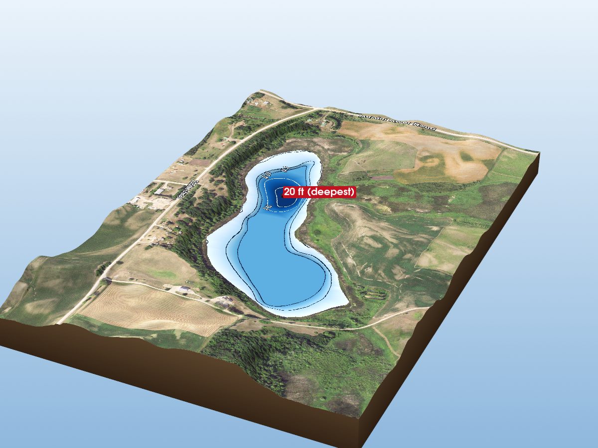 Depth map of Spring Lake