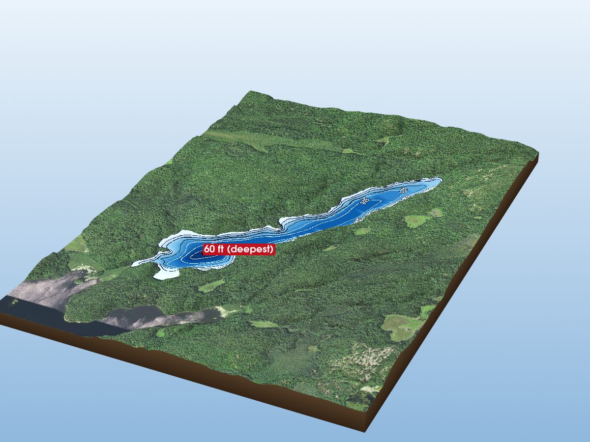 Depth map of Spring Lake