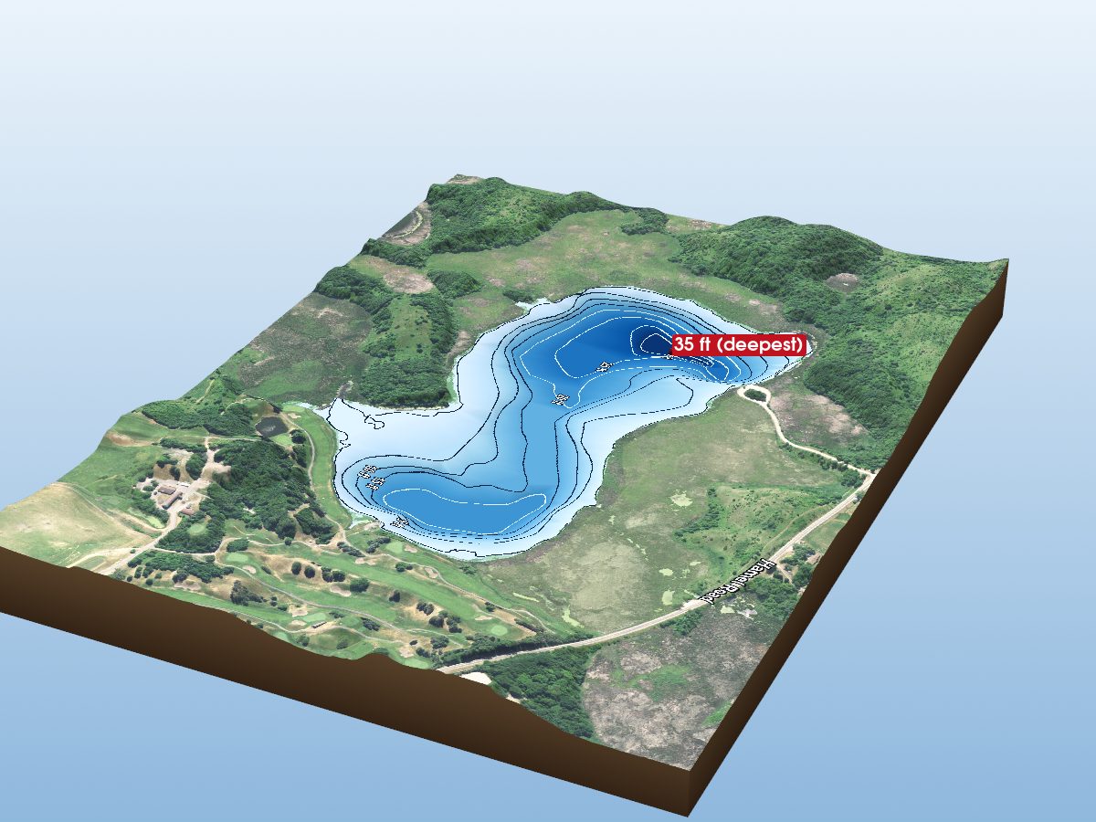 Depth map of Spurzem Lake