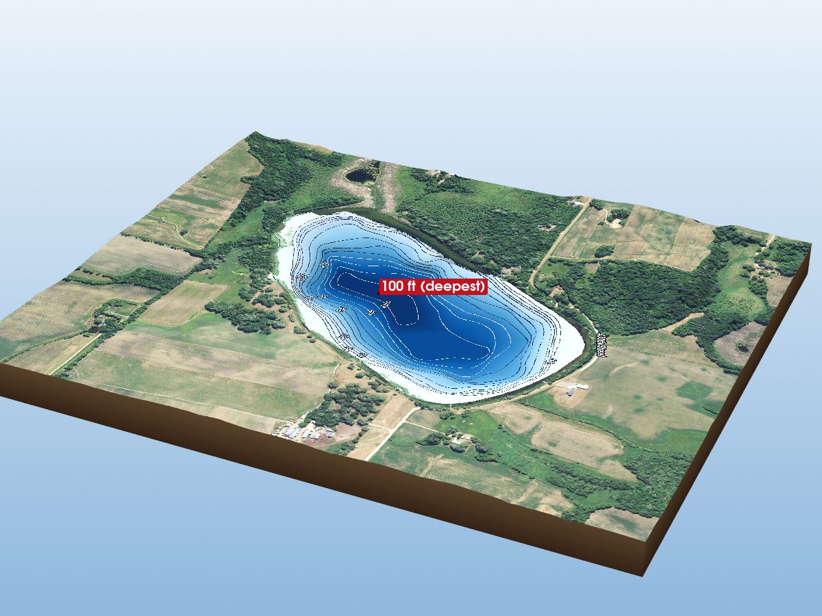 Depth map of St. Anna Lake