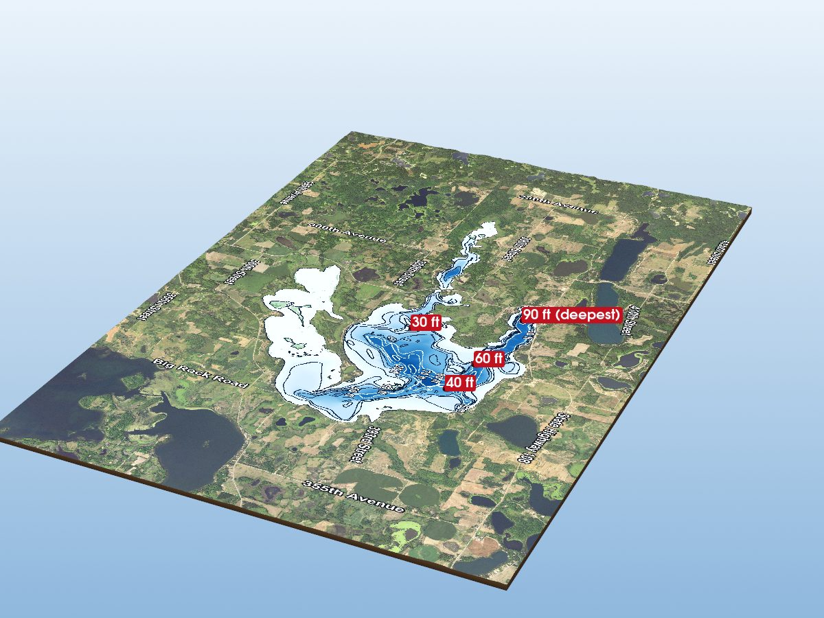 Depth map of Star Lake