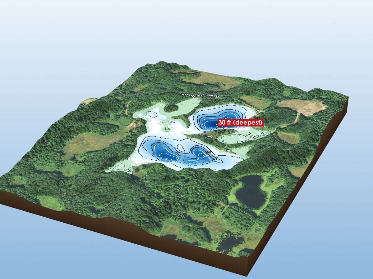 Depth map of Star Lake