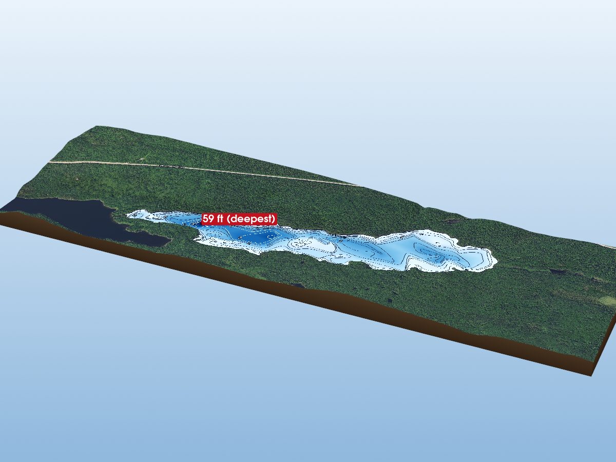 Depth map of Stetham Lake