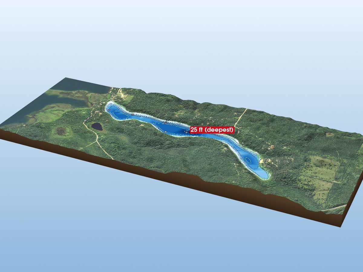 Depth map of Stocking Lake