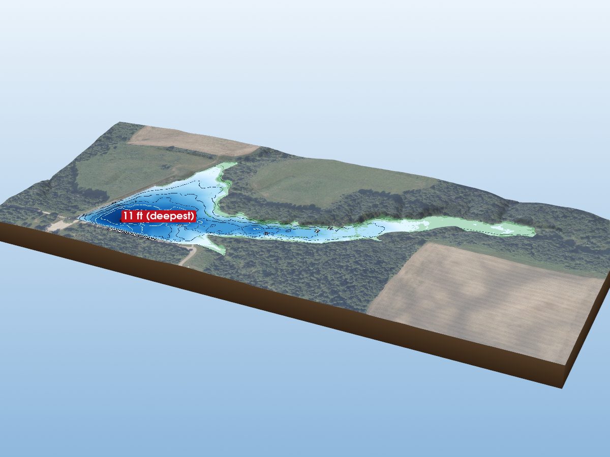 Depth map of Stone Arch Lake