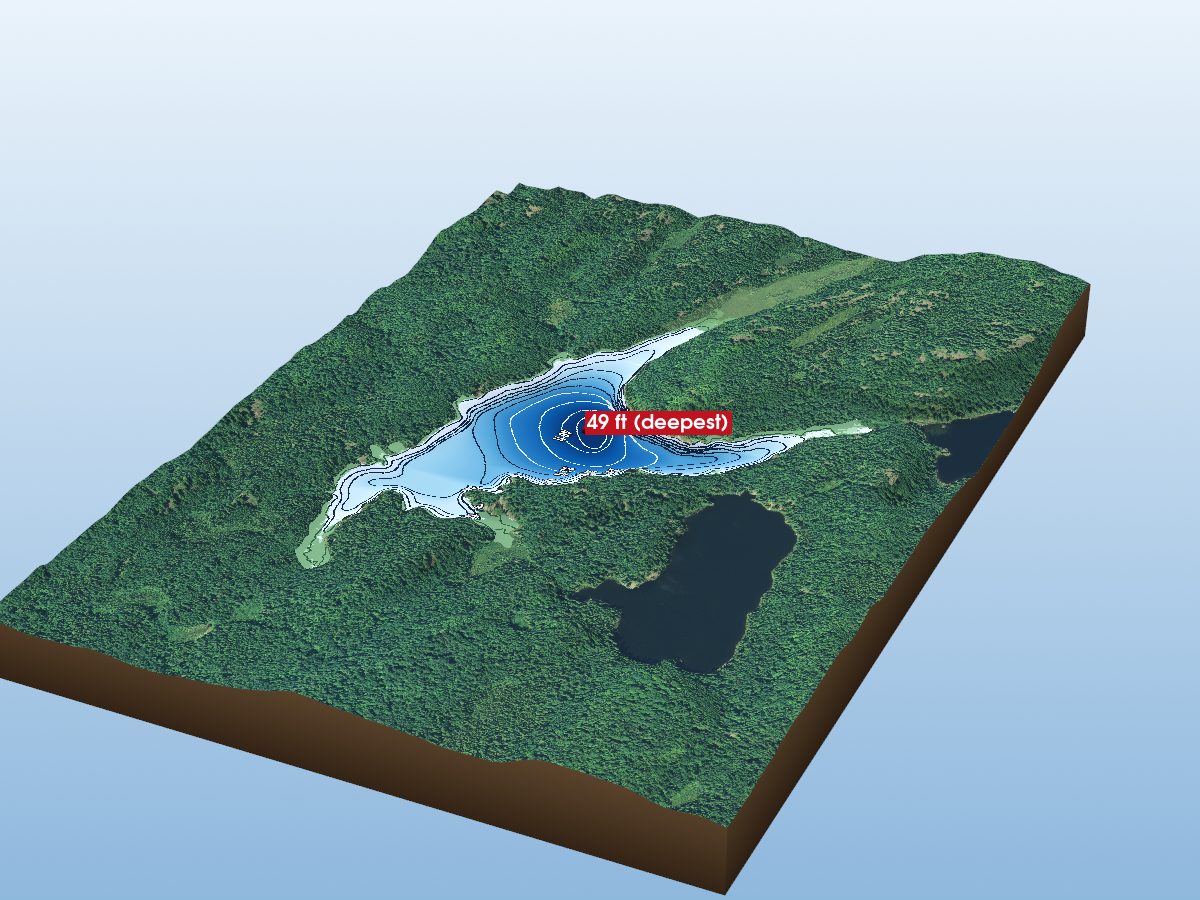 Depth map of Stone Lake