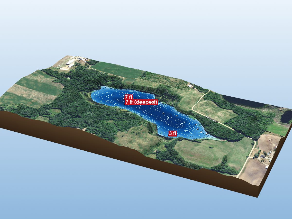 Depth map of Stony Lake