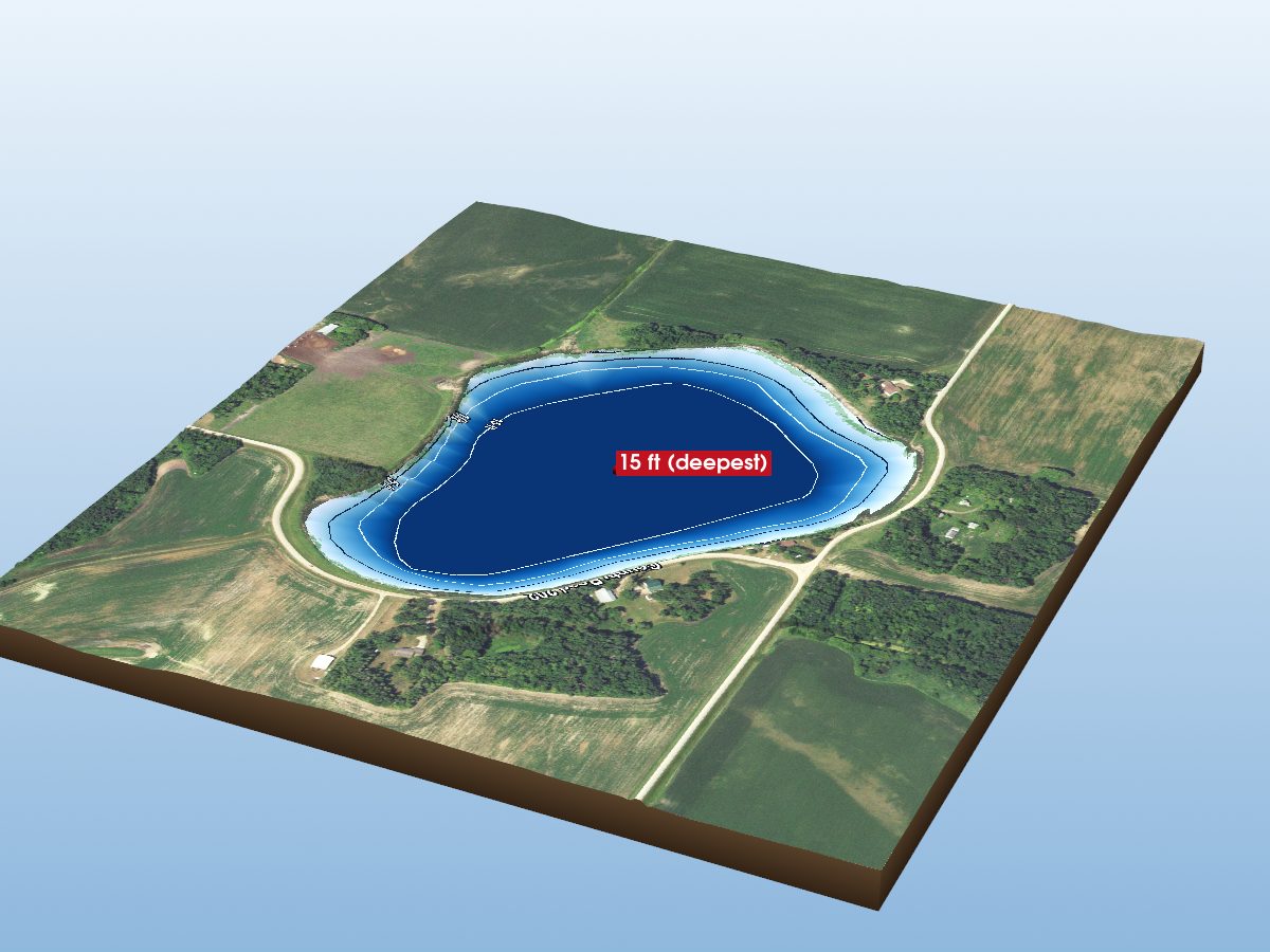 Depth map of Store Lake