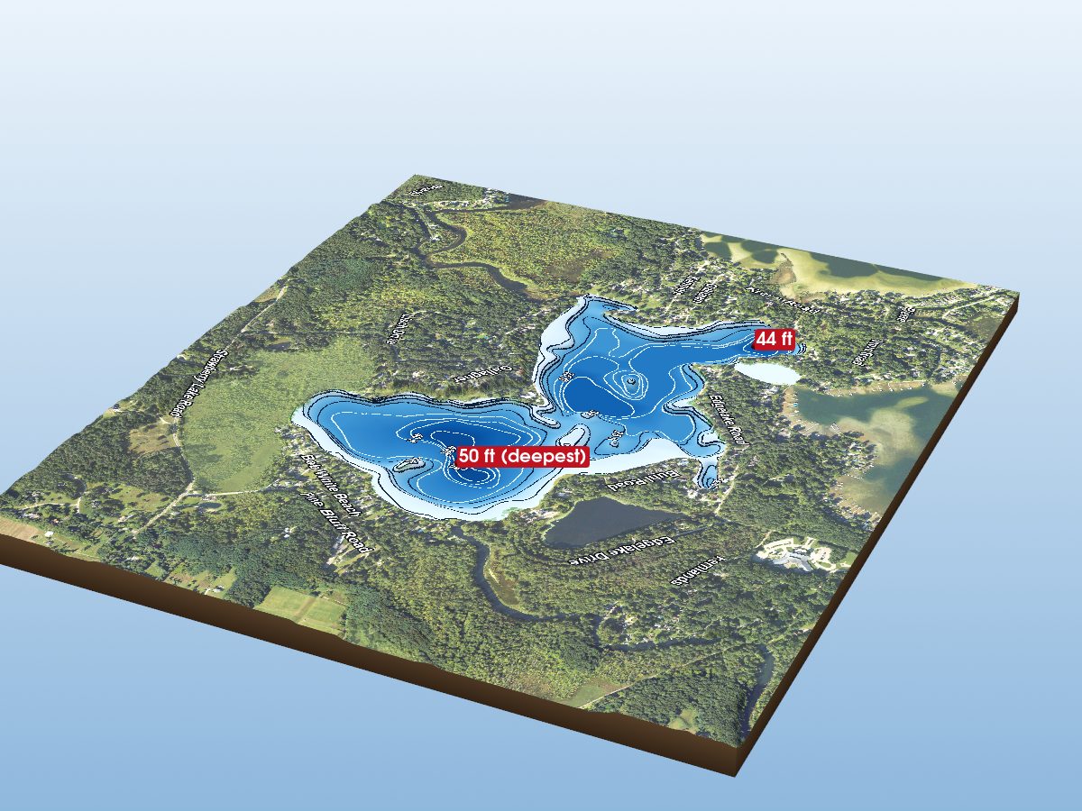 Depth map of Strawberry Lake