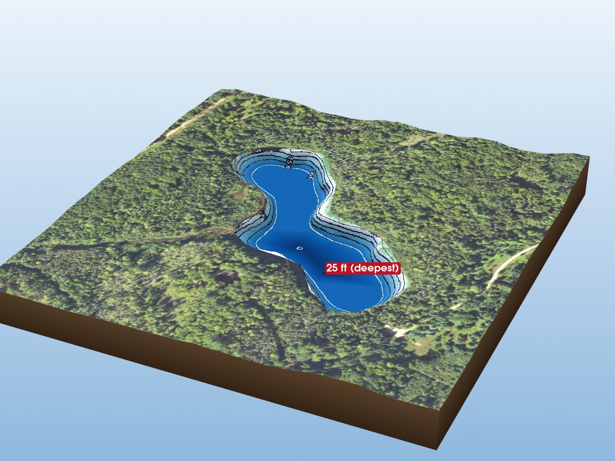 Depth map of Streaked Lake