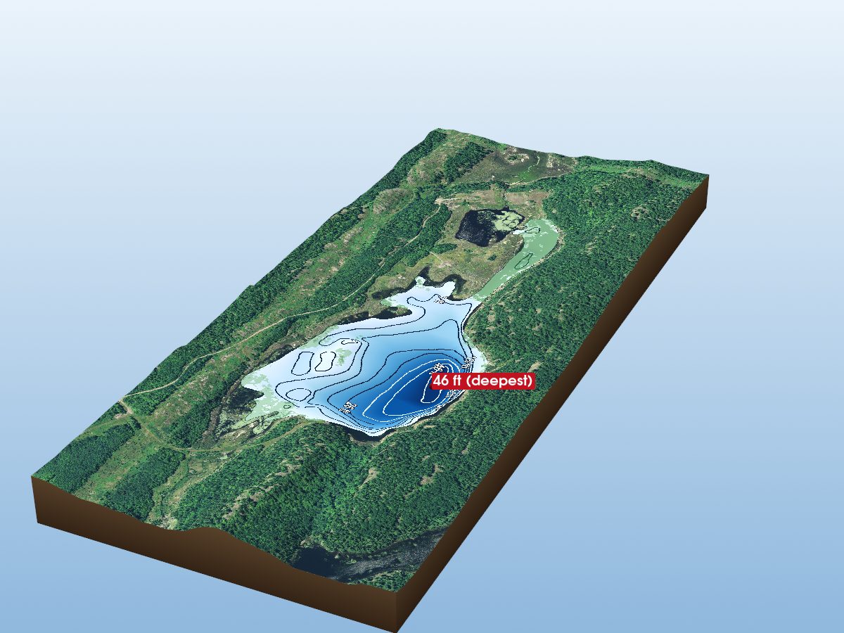 Depth map of Strouth Lake