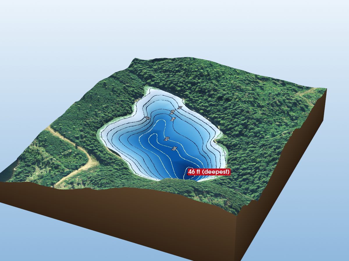Depth map of Sturgeon Lake 7