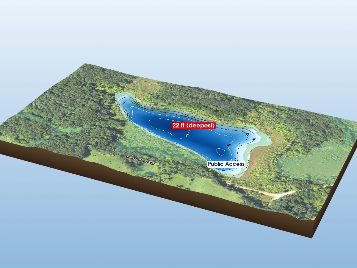 Depth map of Sullivan Lake