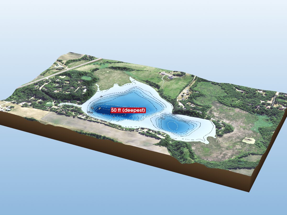 Depth map of Sullivan Lake