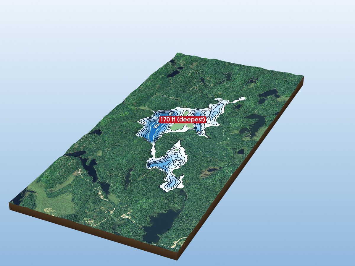 Depth map of Summers Lake